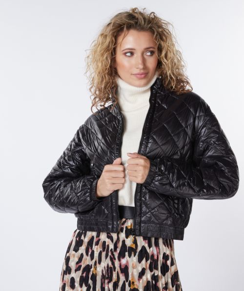 Jacket quilted cropped