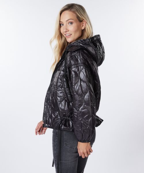 Coat jackets quilted hoodie