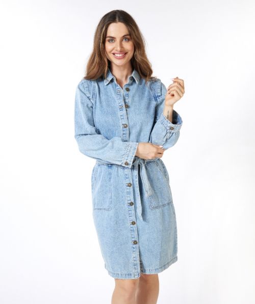 Dress puff slve jeans