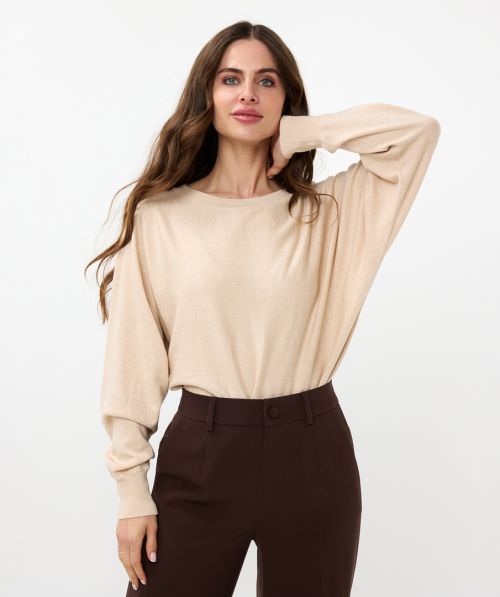 EsQualo Sweater batwing lurex