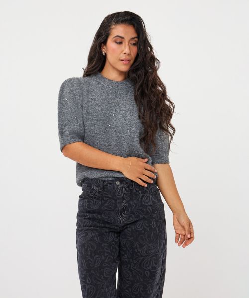Sweater s/slve diamonds