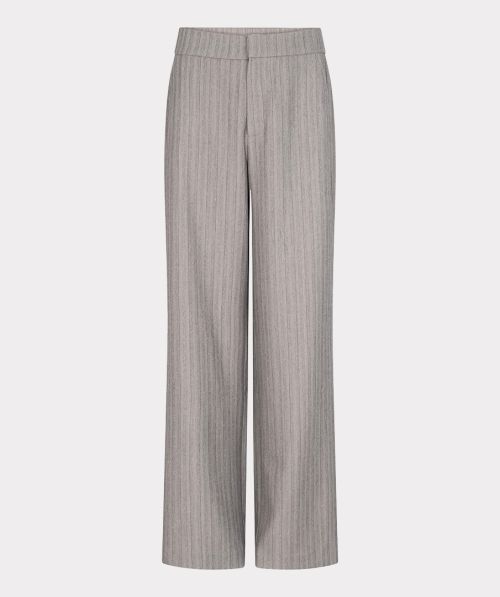 Trousers wide herringbone