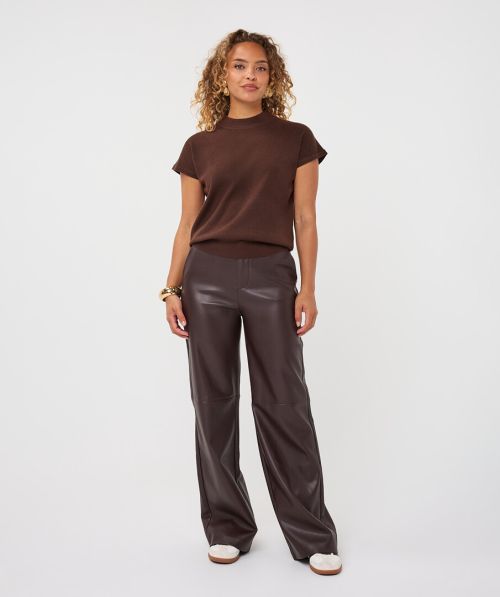 Trousers wide PU