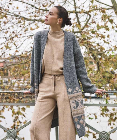Cardigan intarsia