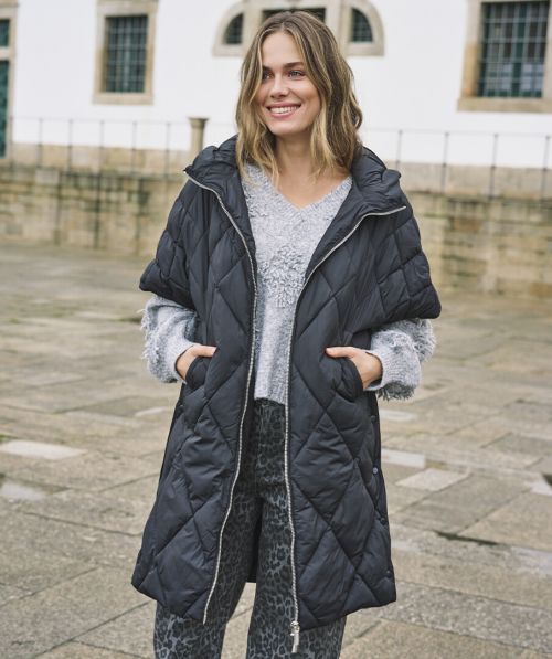 Poncho long hood