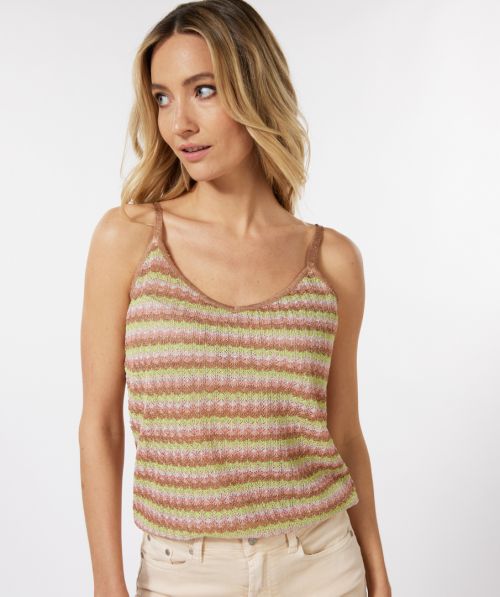 Camisole lurex zigzag