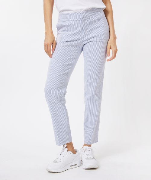 Trousers chino seersucker stripe