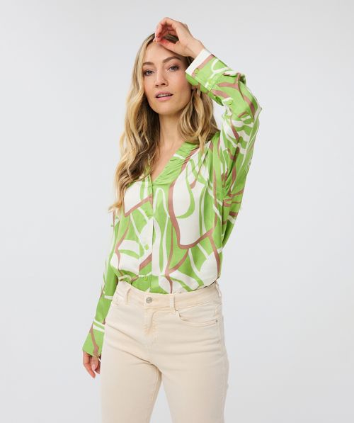 EsQualo Blouse Paradise Swirl