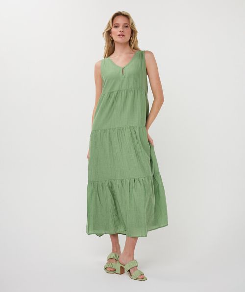 Dress maxi light crinkle