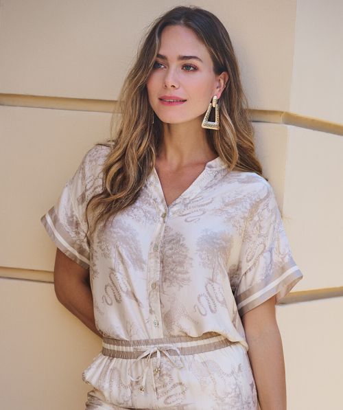 Blouse s/slve Safari
