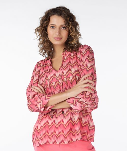 Blouse wide slve Zigzag