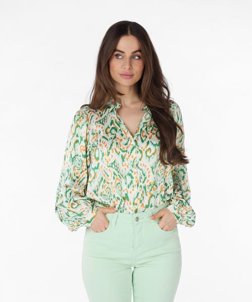 EsQualo Blouse Pastel Ethnic
