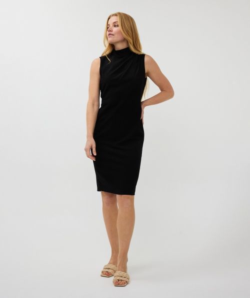 EsQualo Dress shldr pleats