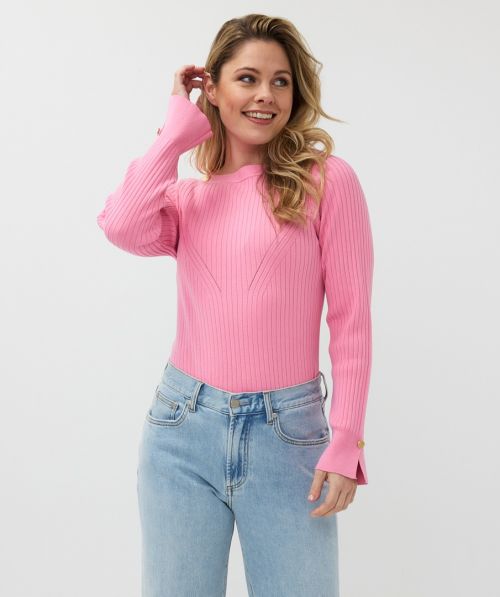EsQualo Sweater rib basic knit