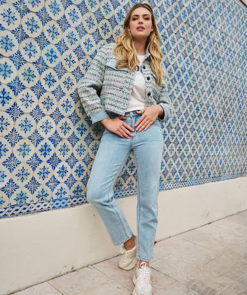 EsQualo Trousers embroidery jeans