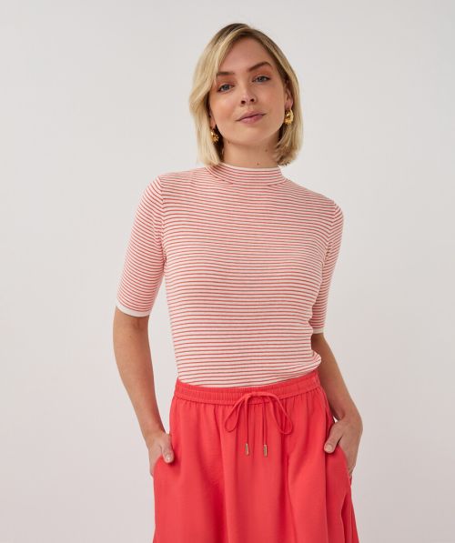 Sweater s/slve striped