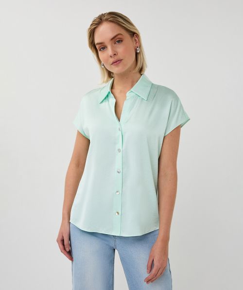 Blouse slv/lss sateen