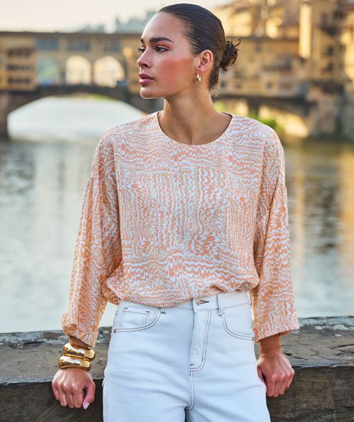 Blouse wide slve Waves