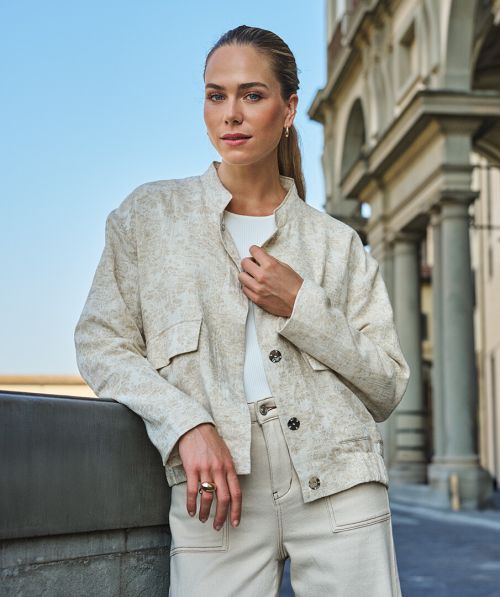 Jacket bomber jacquard