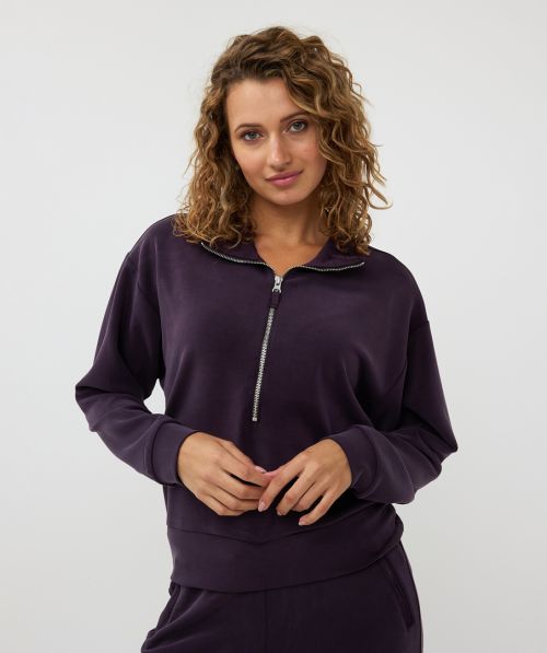 EsQualo Sweater zipper modal