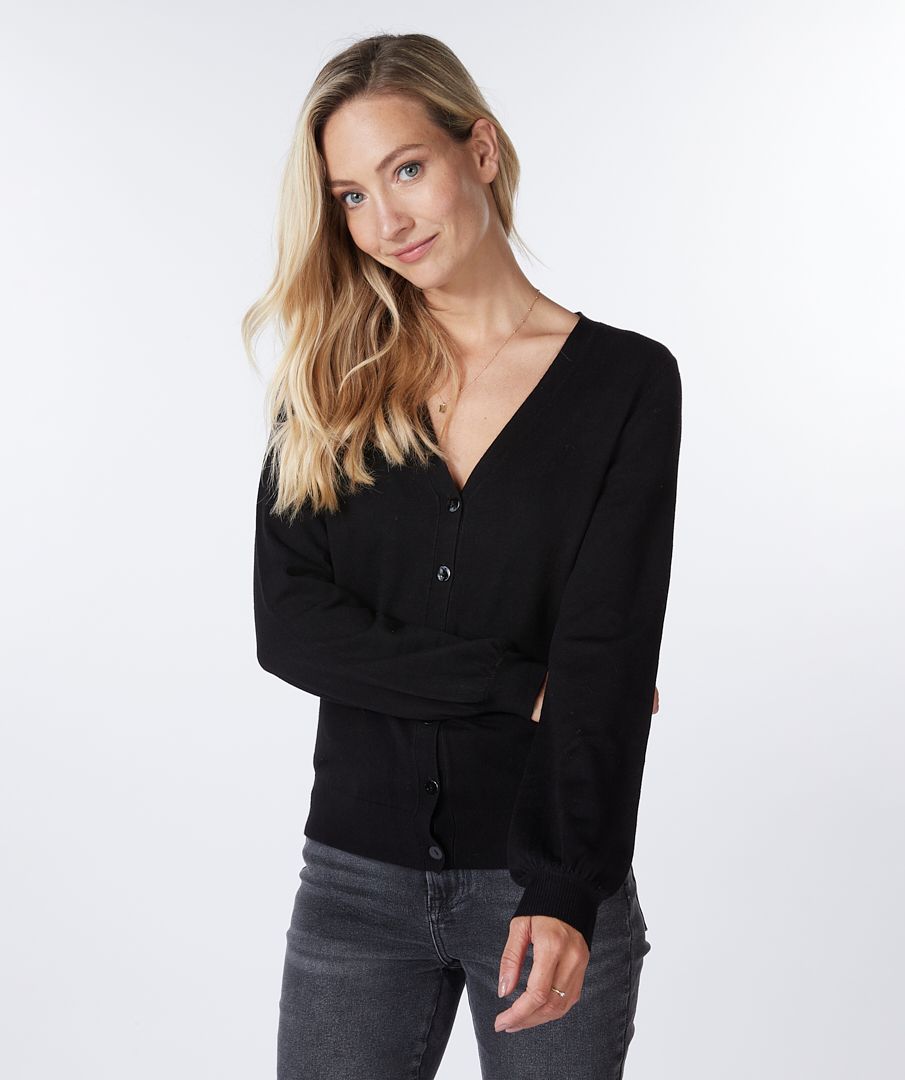 Cardigan basic V-neck
