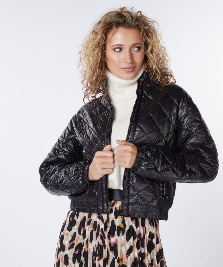 Jacket quilted cropped