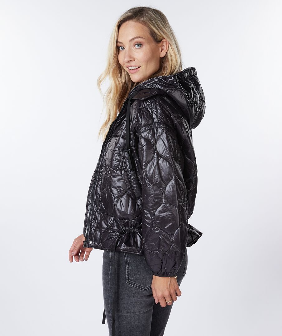 Coat jackets quilted hoodie