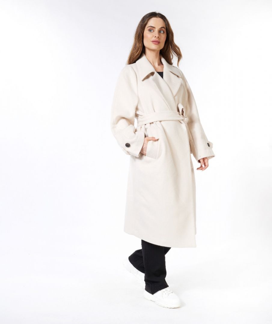Coat long belt