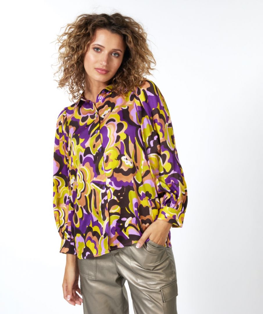 Blouse fancy earth