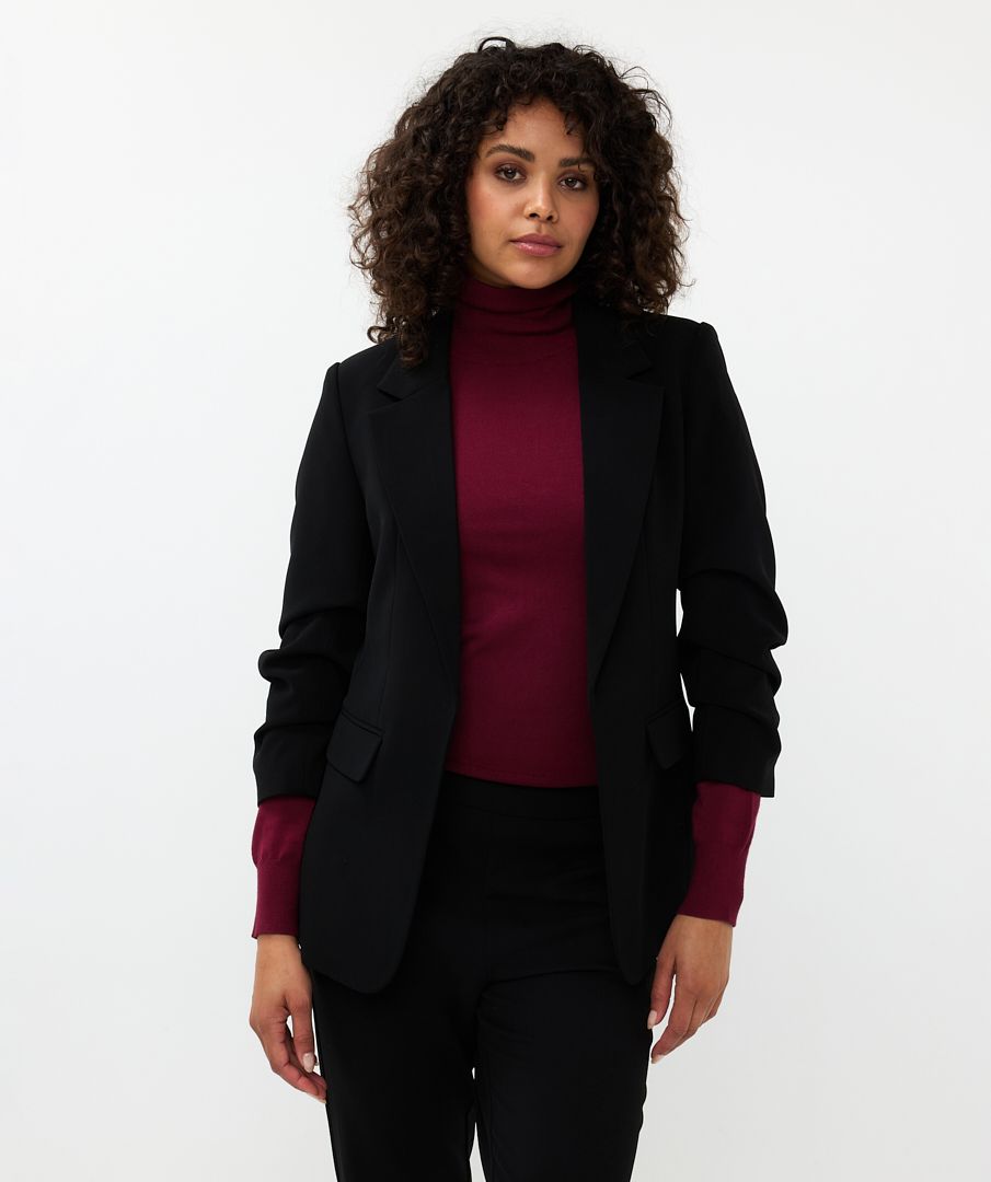 Blazer gathered slve city