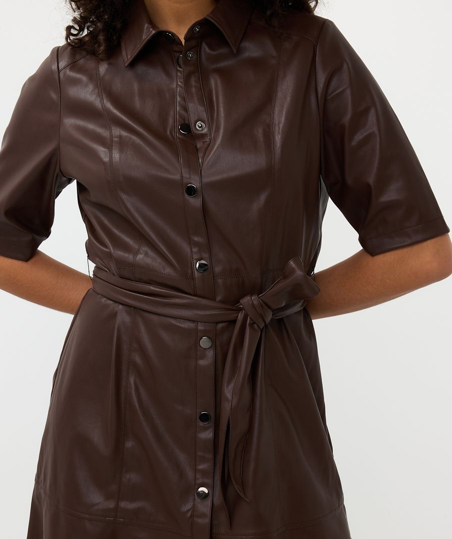 EsQualo Dress vegan leather