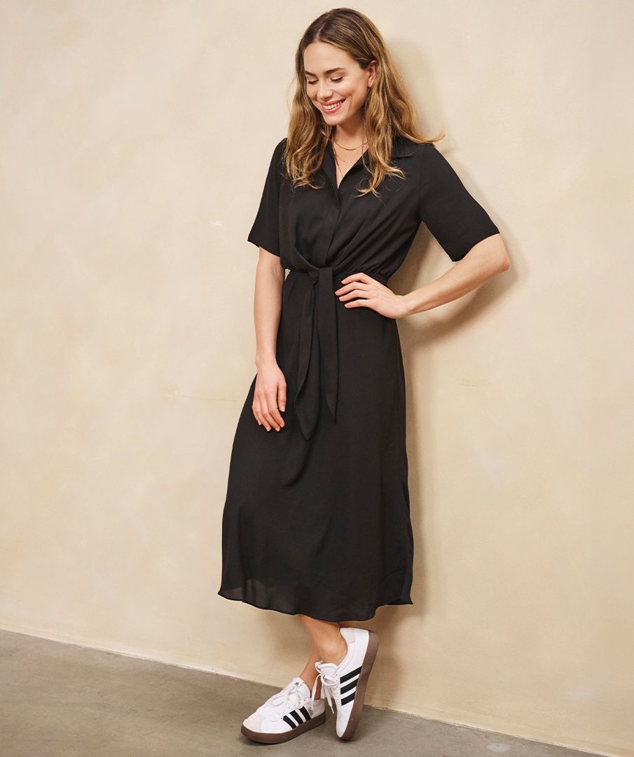 Dress long knot s/slve
