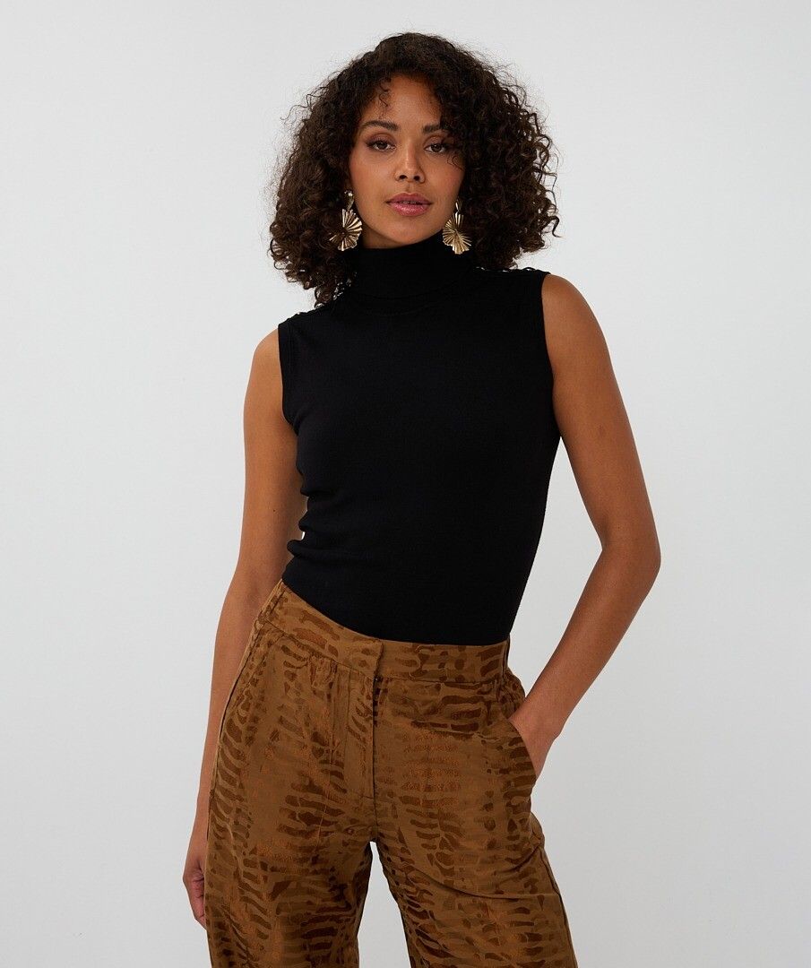 Sweater slv/lss col basic knit