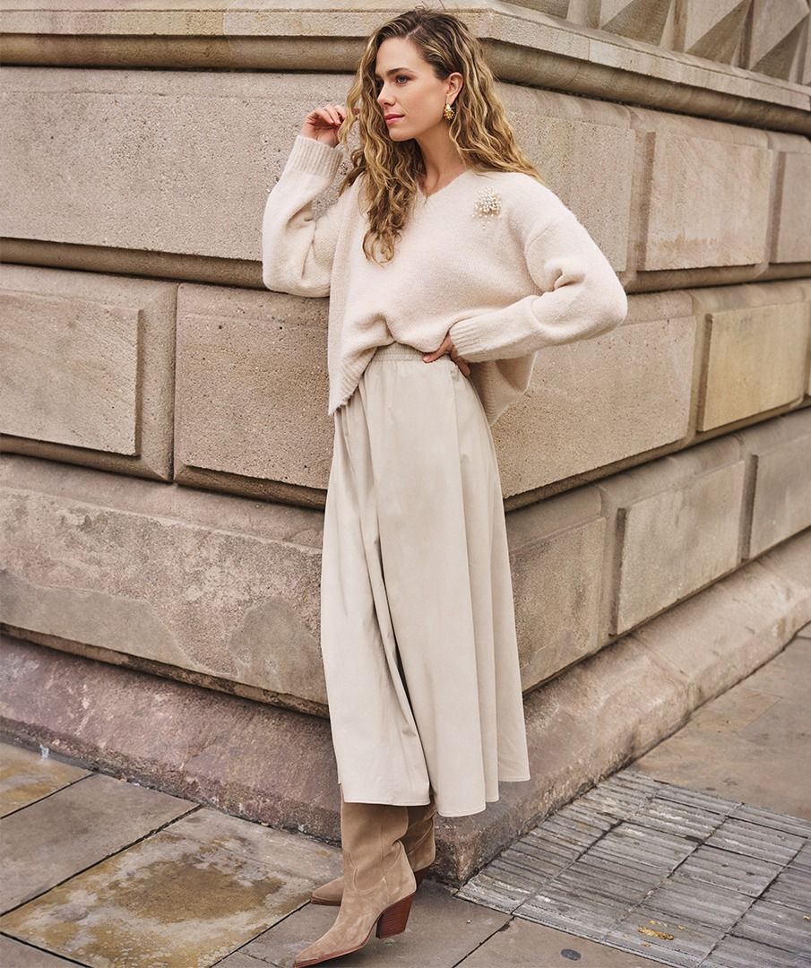 Skirt long lightweight PU