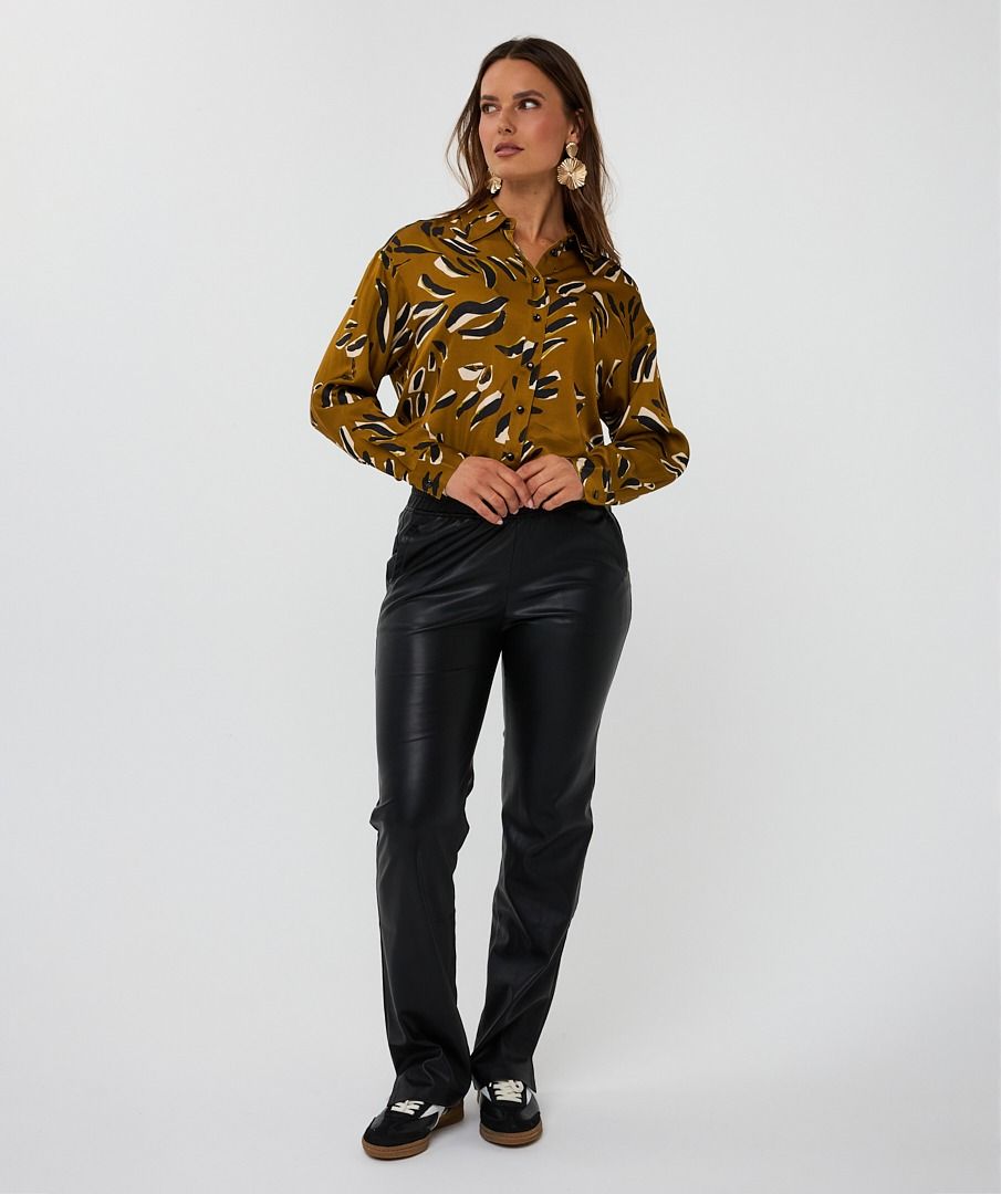 Trousers jogger Vegan leather