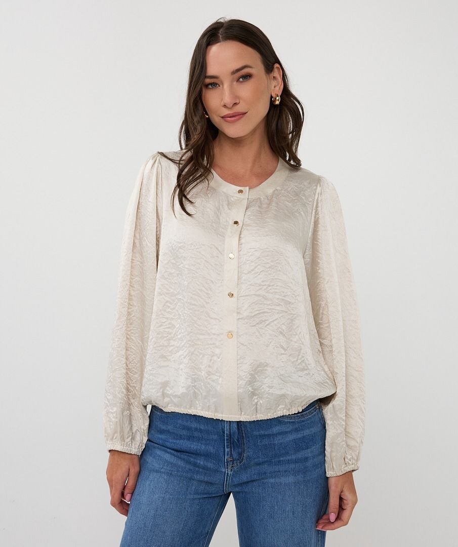 Blouse balloon sleeve Acetate