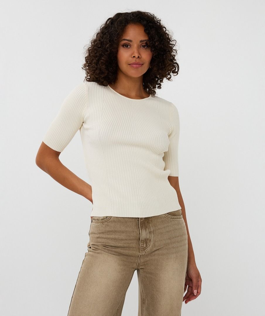 Sweater rib R/neck