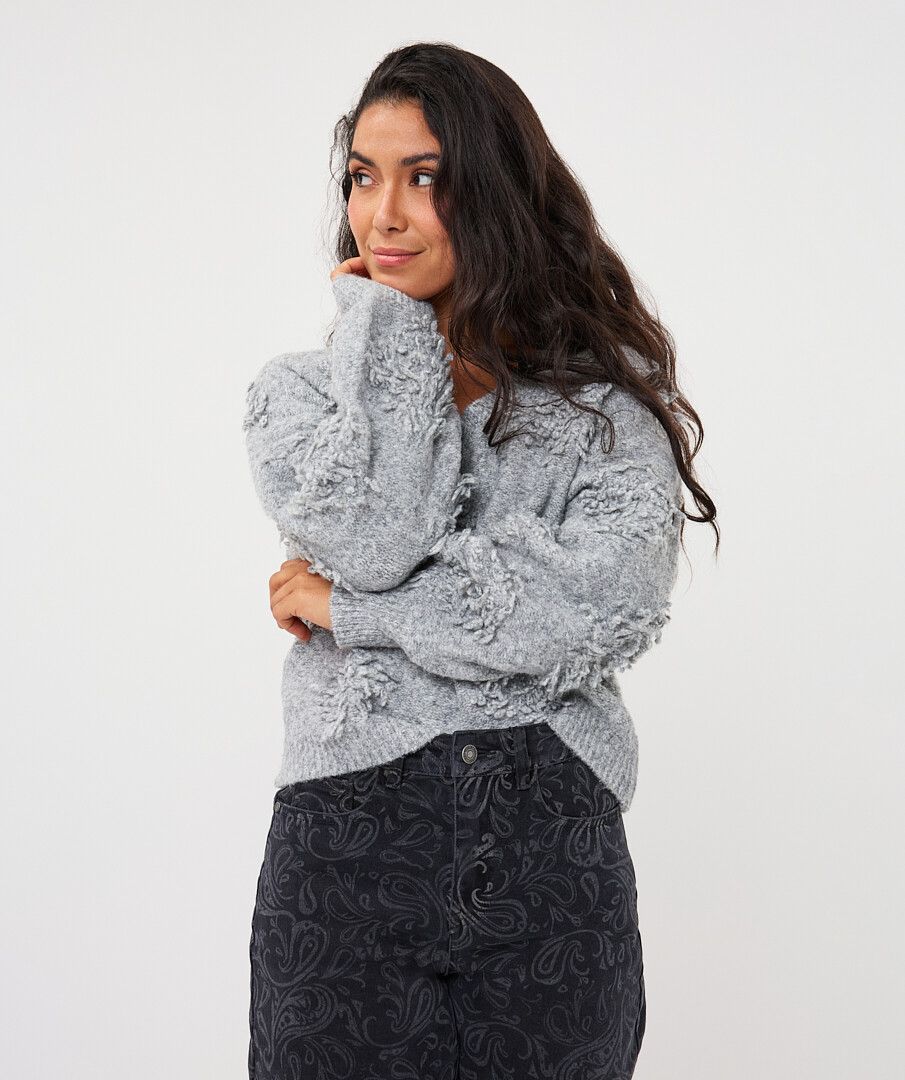 Sweater 3D fringes