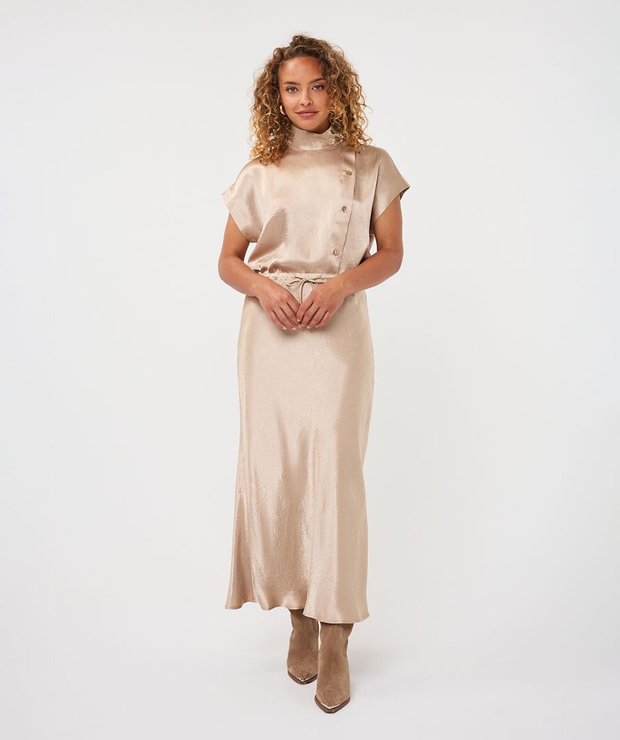 Blouse wide buttons acetate
