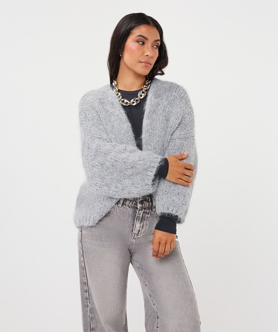 Cardigan balloon slve