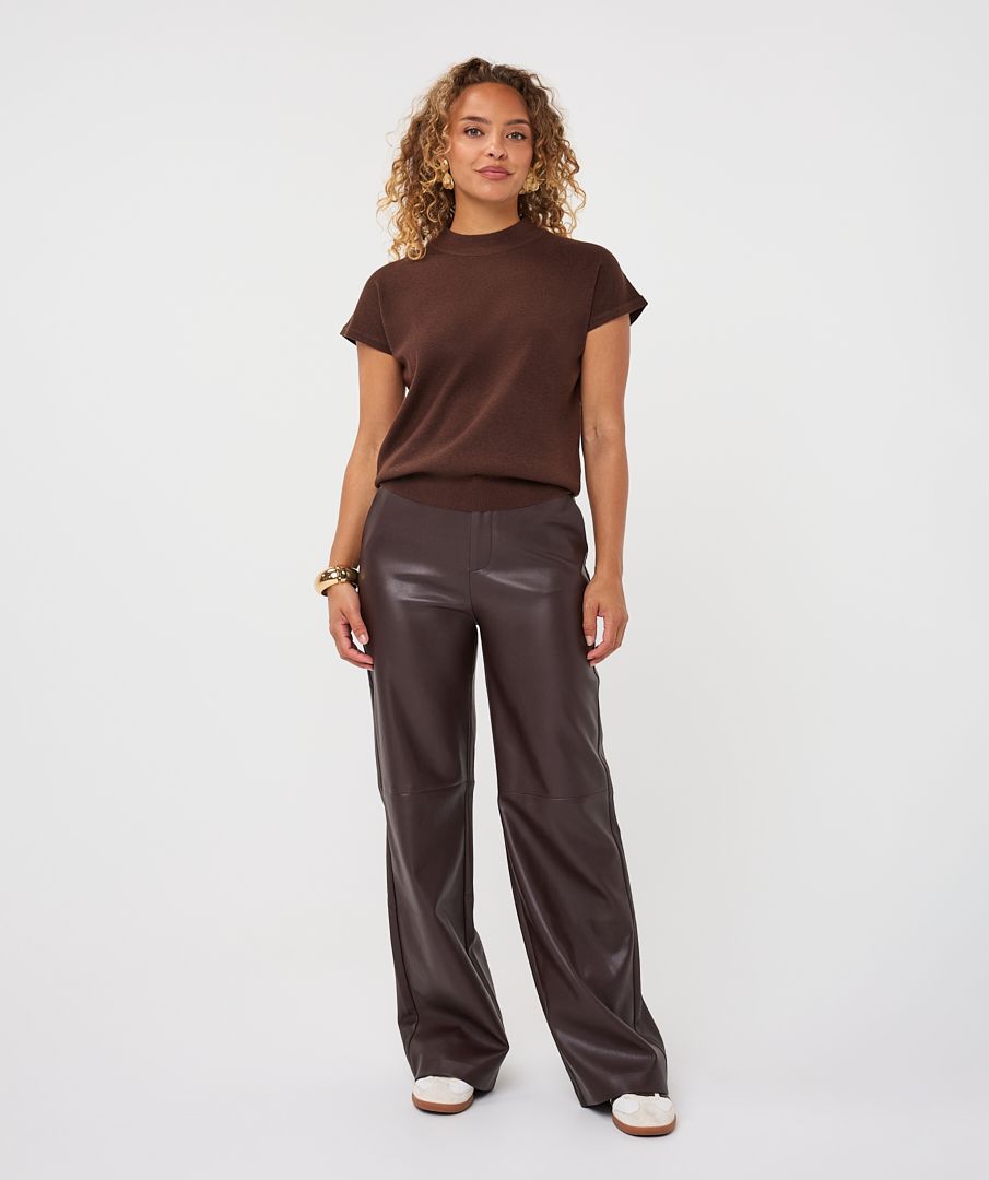 Trousers wide PU