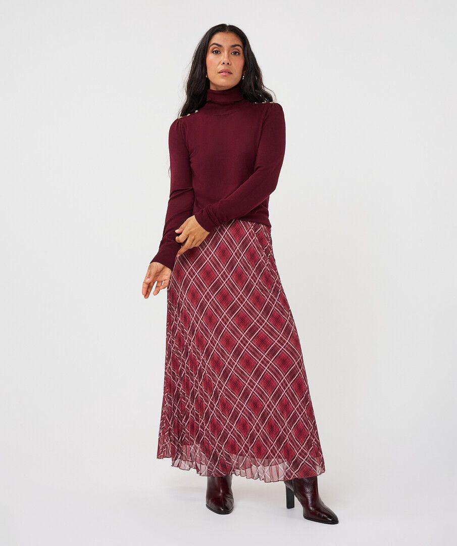 Skirt plisse Autumn Check