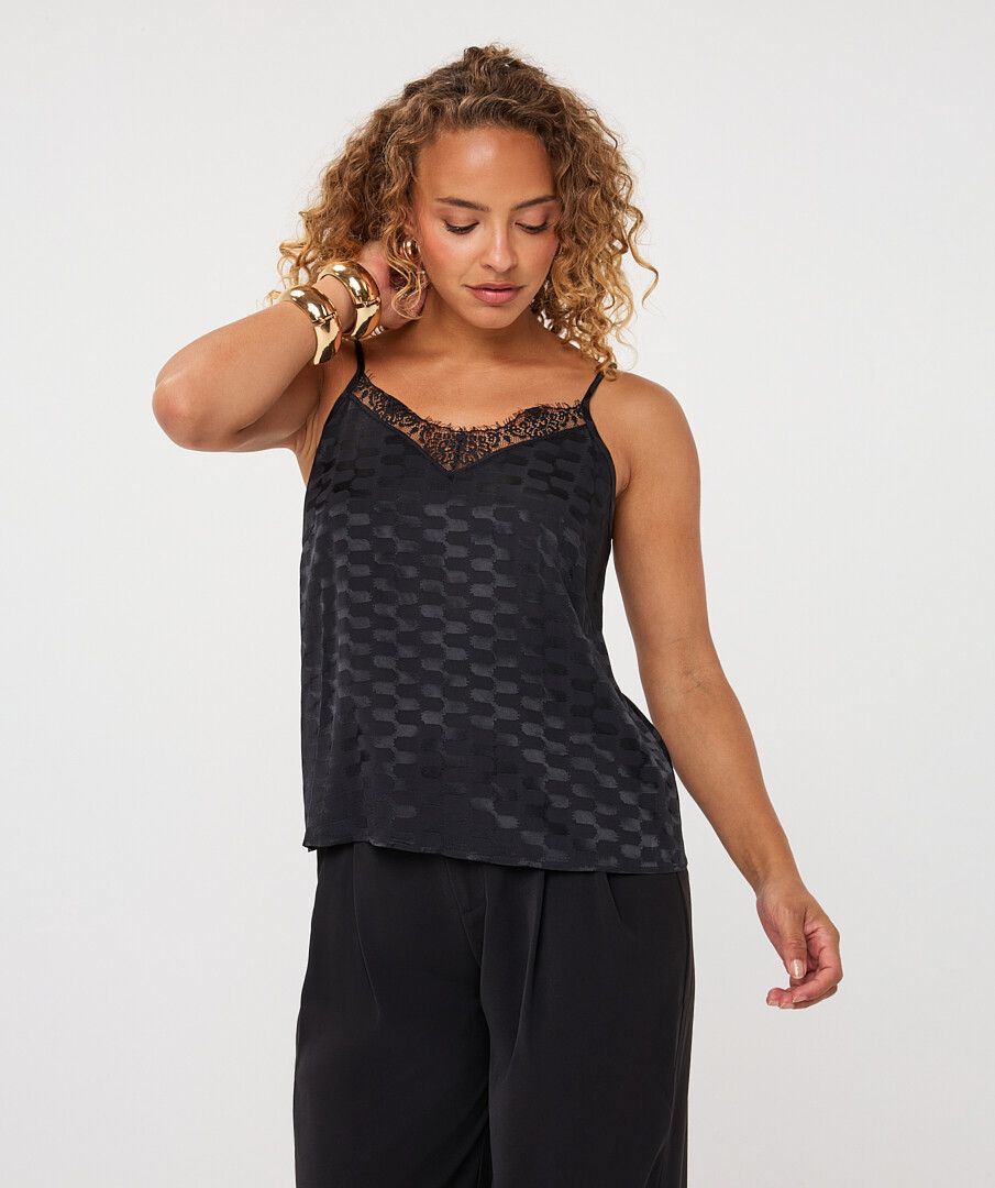 Camisole satin jacquard