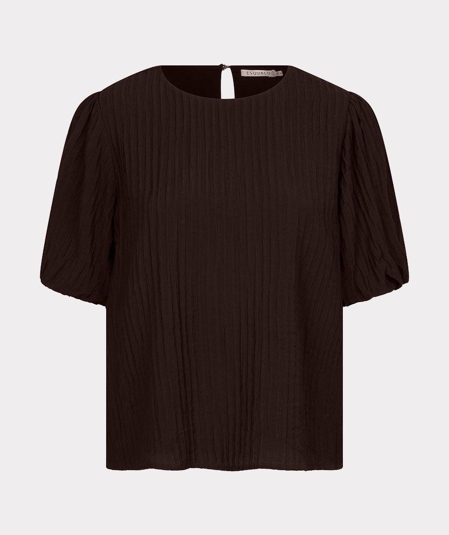 Blouse puff s/slve crinkle