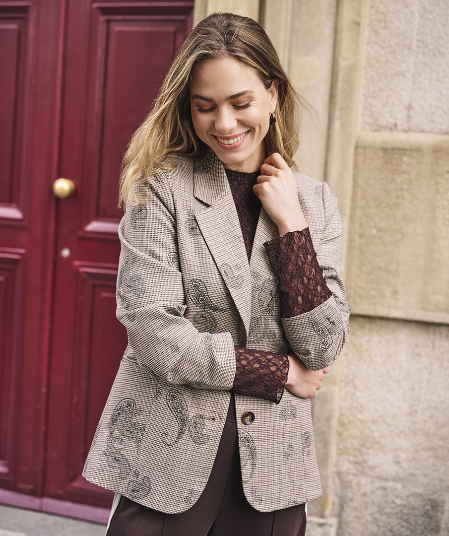 Blazer paisley check
