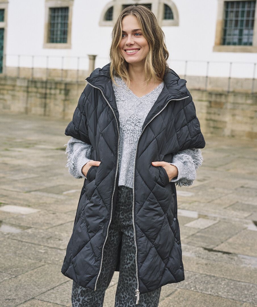 Poncho long hood