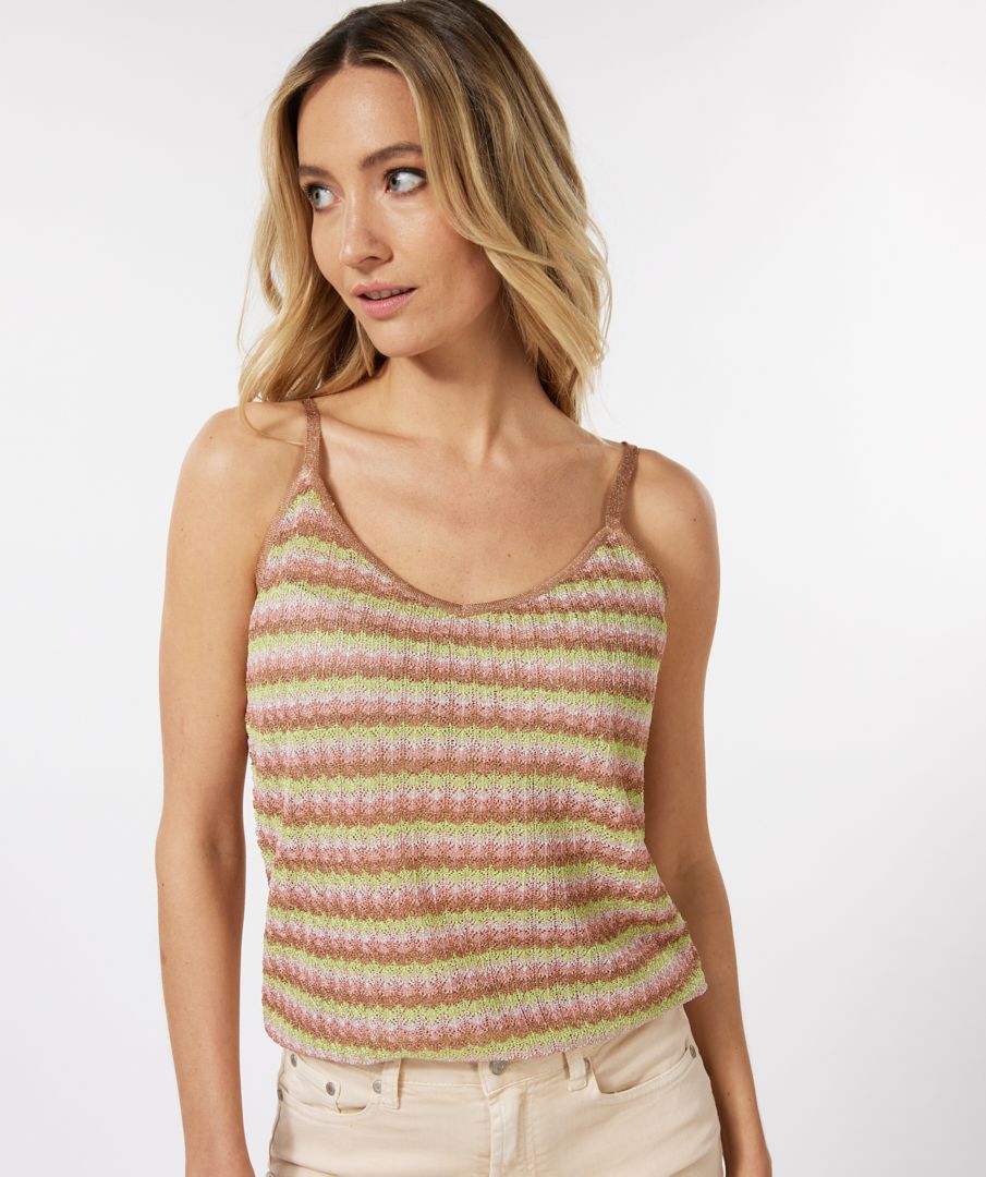Camisole lurex zigzag