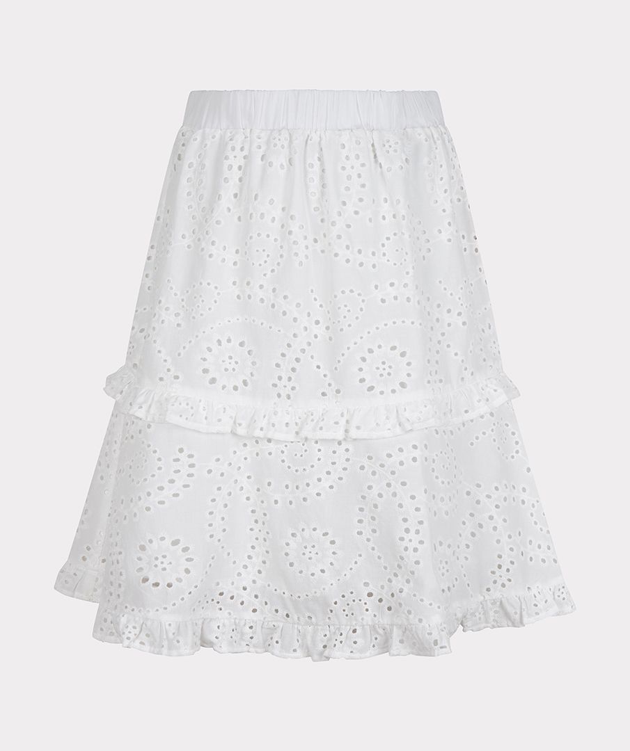 Skirt short cotton schiffli