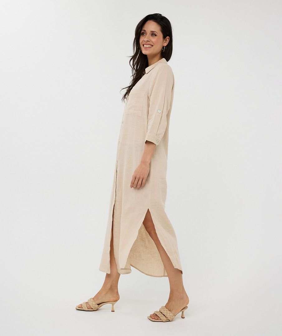 Dress long linen