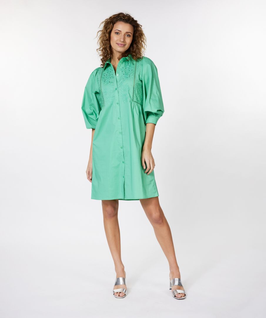 Solid shirt dress top